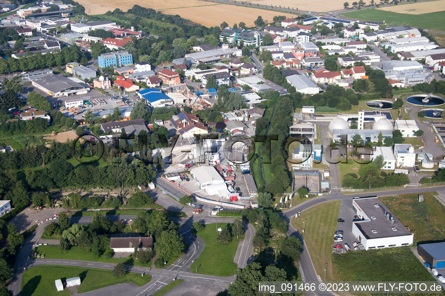 Bensheim in the state Hesse, Germany out of the air