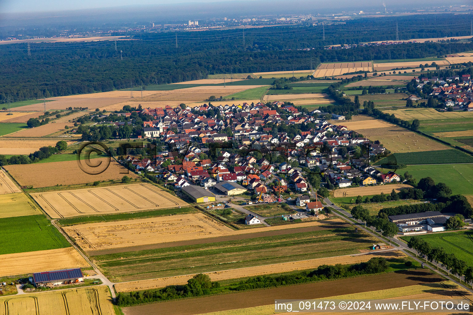 District Schwanheim in Bensheim in the state Hesse, Germany