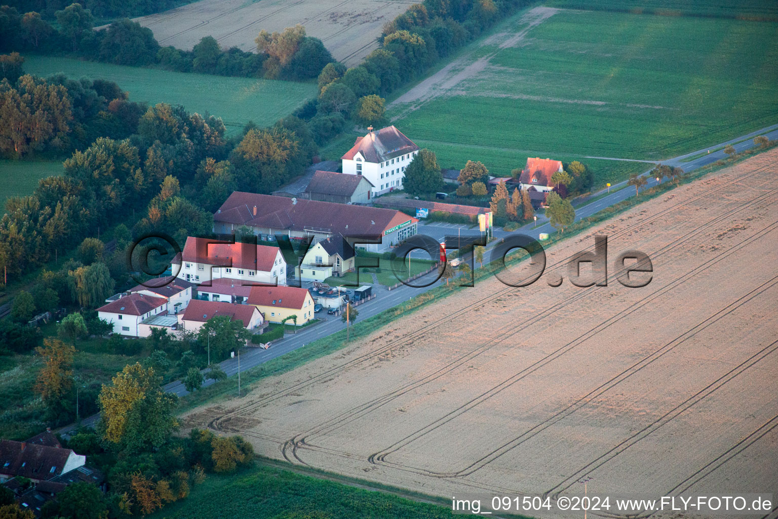 Old train station in the district Schaidt in Wörth am Rhein in the state Rhineland-Palatinate, Germany