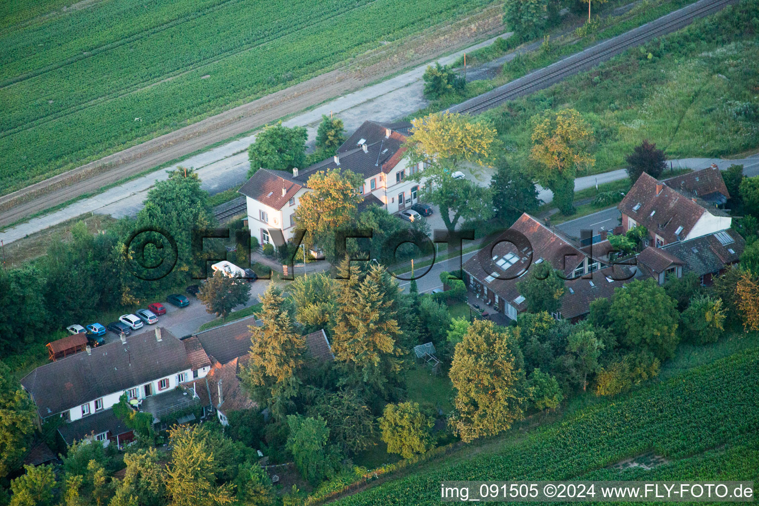 Old train station in Steinfeld in the state Rhineland-Palatinate, Germany