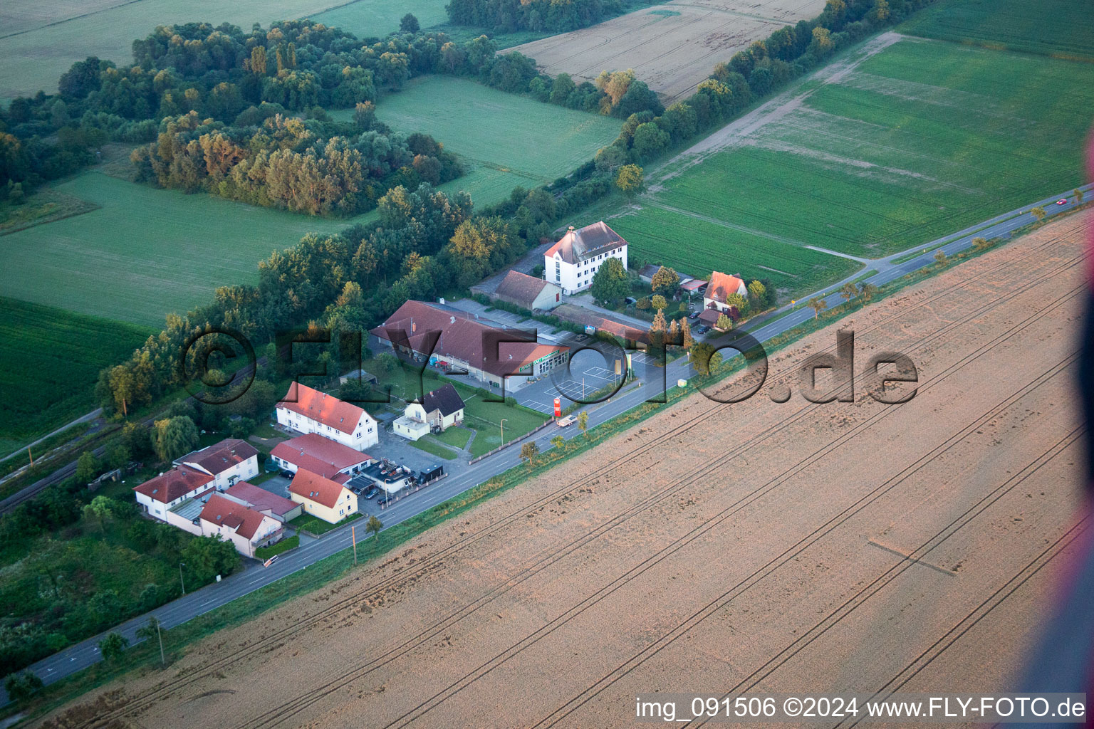 Drone image of Steinfeld in the state Rhineland-Palatinate, Germany