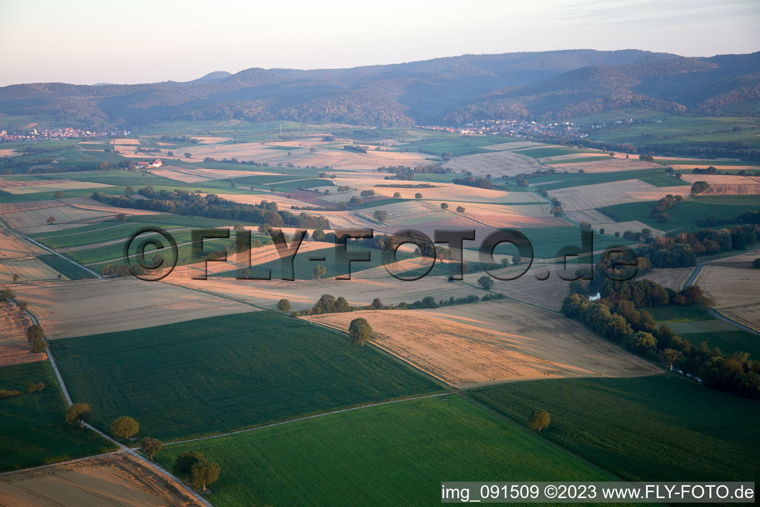 Aerial photograpy of Kapsweyer in the state Rhineland-Palatinate, Germany