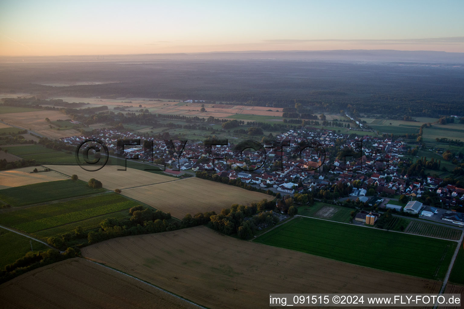 Oblique view of Steinfeld in the state Rhineland-Palatinate, Germany