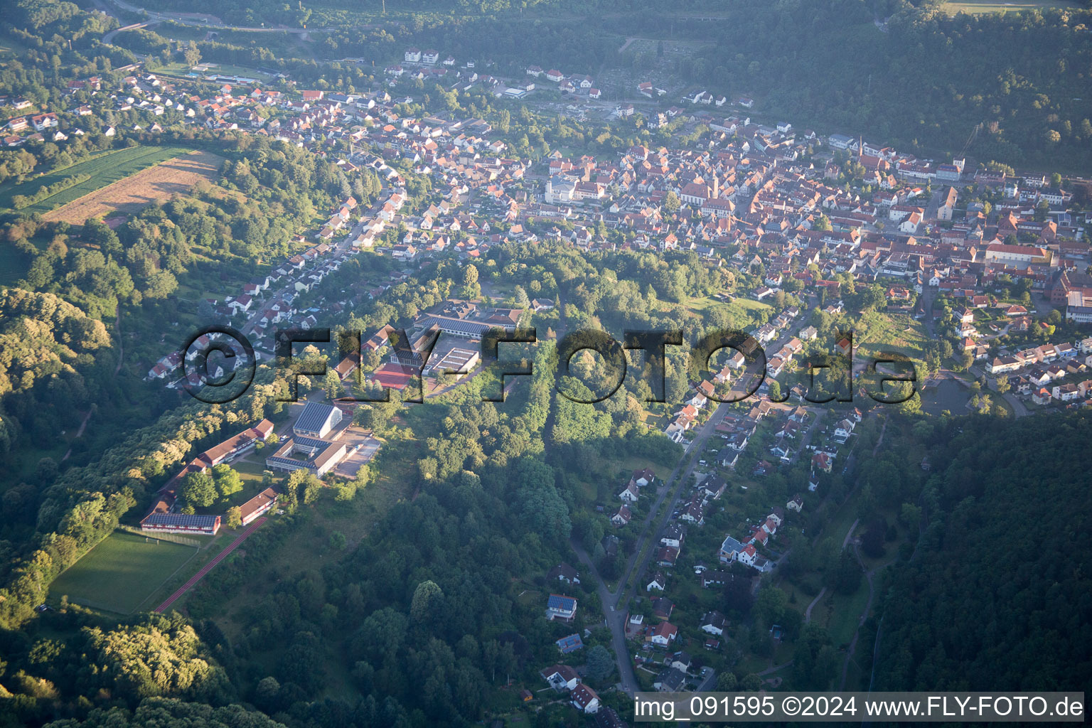 Evangelical Trifels High School in Annweiler am Trifels in the state Rhineland-Palatinate, Germany