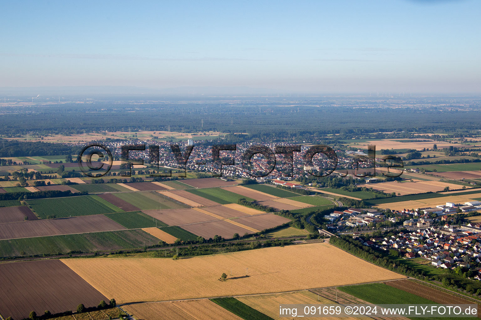 District Iggelheim in Böhl-Iggelheim in the state Rhineland-Palatinate, Germany