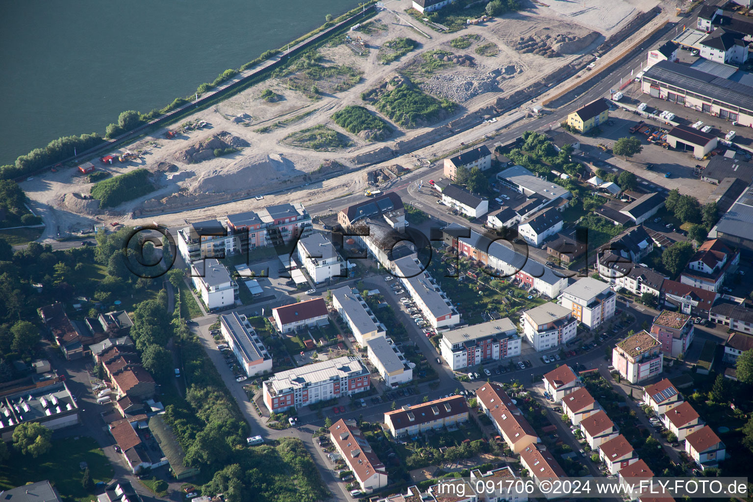 Oblique view of Speyer in the state Rhineland-Palatinate, Germany