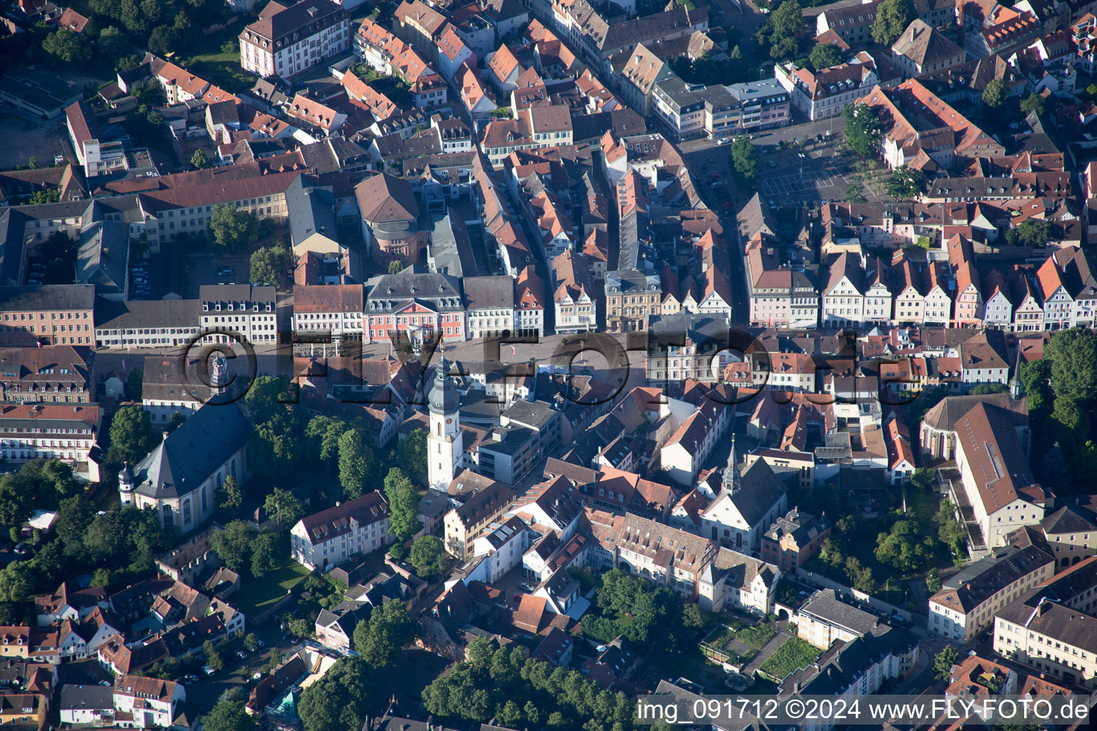 Bird's eye view of Speyer in the state Rhineland-Palatinate, Germany