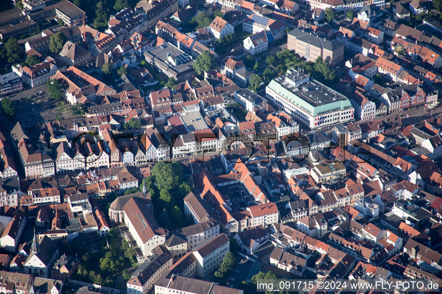 Drone image of Speyer in the state Rhineland-Palatinate, Germany