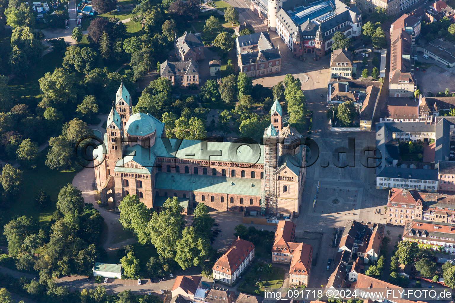 Church building of the cathedral of of Dome in Speyer in Speyer in the state Rhineland-Palatinate, Germany