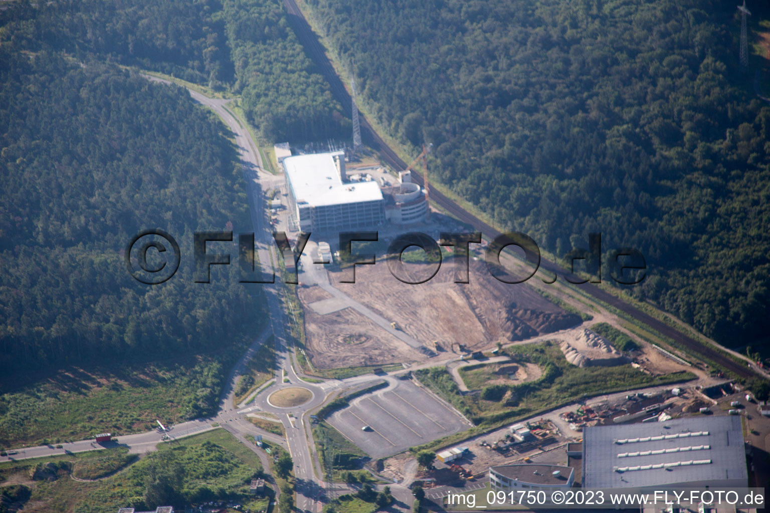 New SEW eurodrive parking garage in the district Graben in Graben-Neudorf in the state Baden-Wuerttemberg, Germany