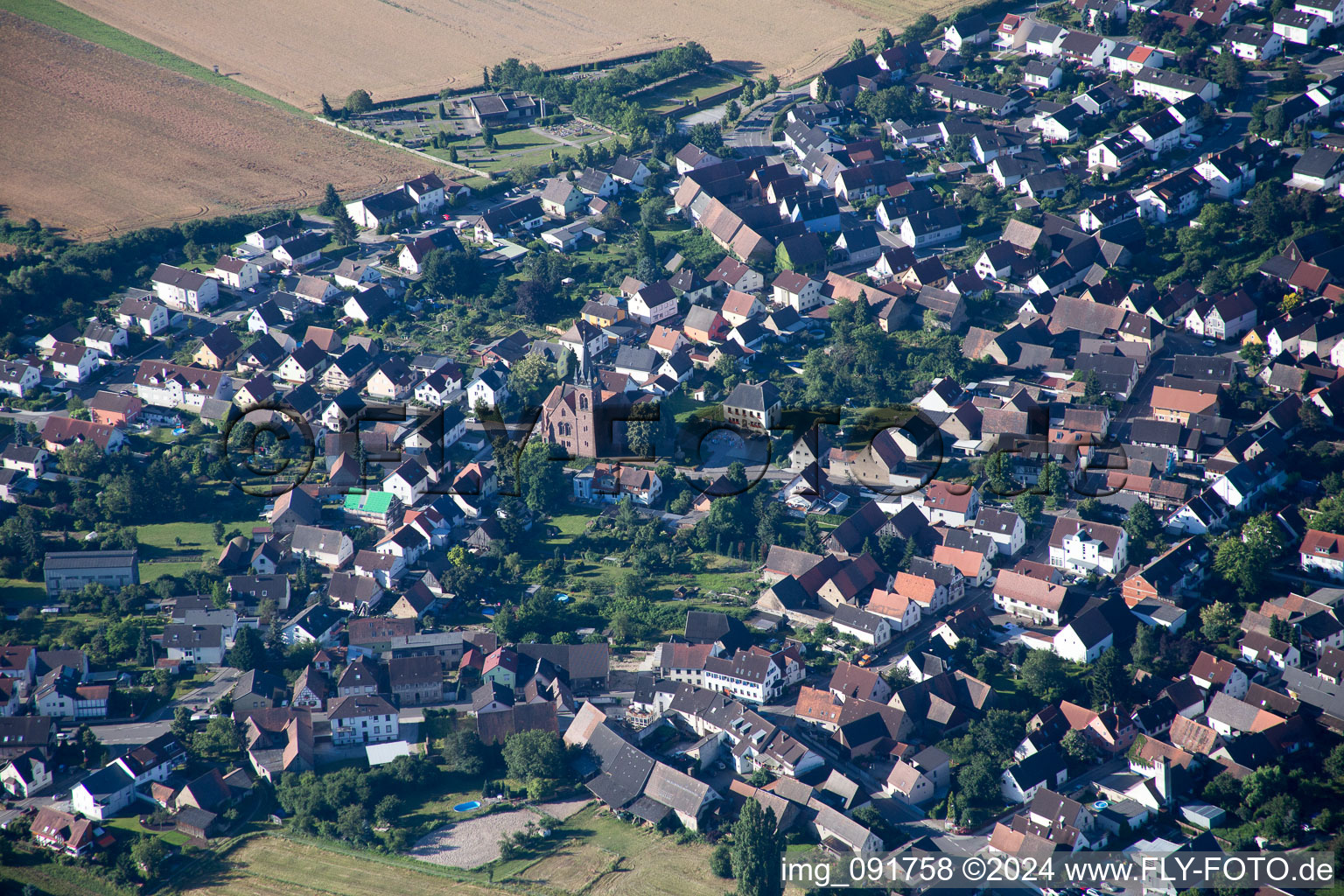 Staffort in the district Spöck in Stutensee in the state Baden-Wuerttemberg, Germany