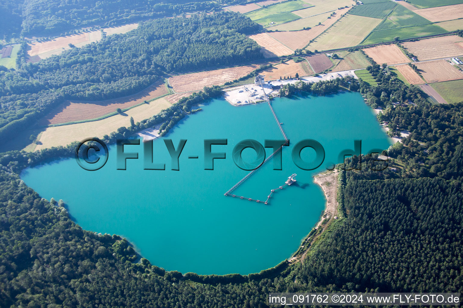 Weingarten in the state Baden-Wuerttemberg, Germany from above