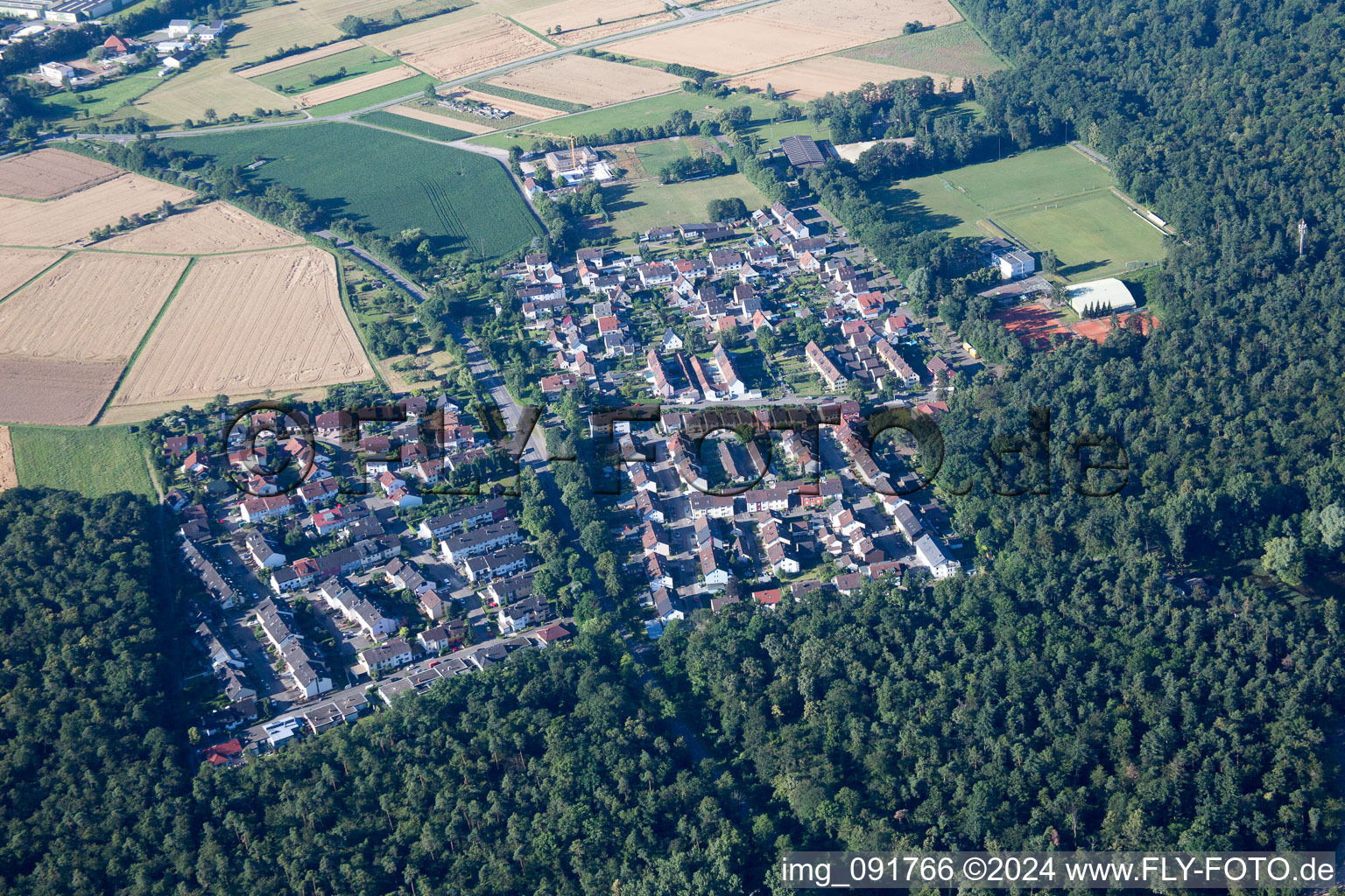 Bird's eye view of Weingarten in the state Baden-Wuerttemberg, Germany