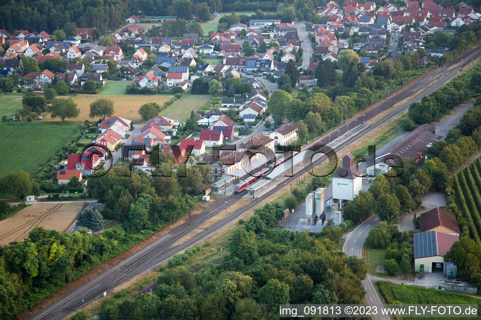 Winden in the state Rhineland-Palatinate, Germany from the drone perspective