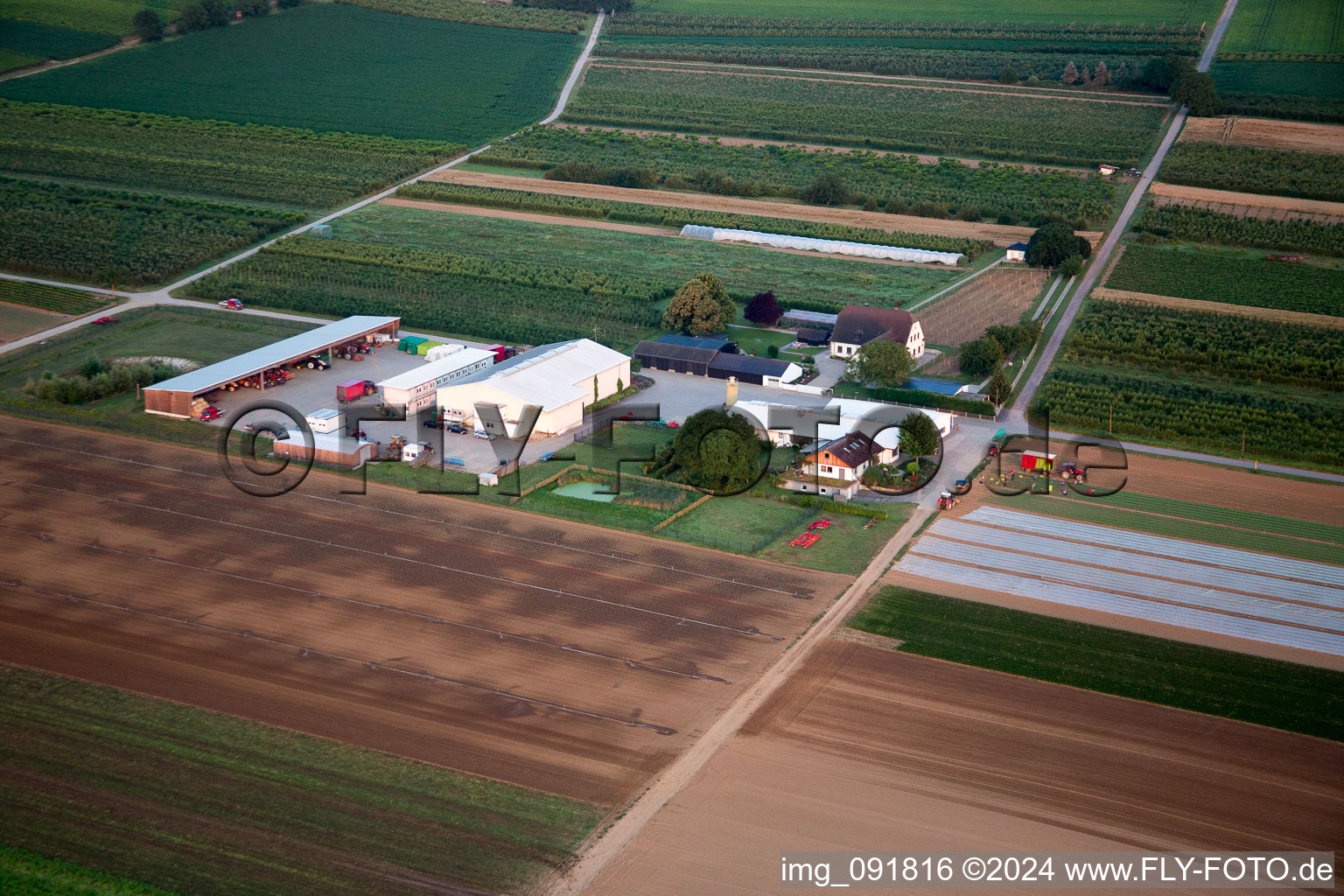 Winden in the state Rhineland-Palatinate, Germany from a drone