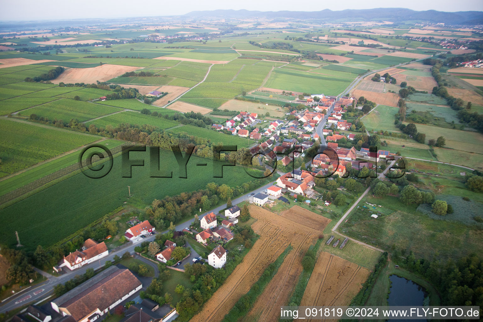 Hergersweiler in the state Rhineland-Palatinate, Germany from the drone perspective