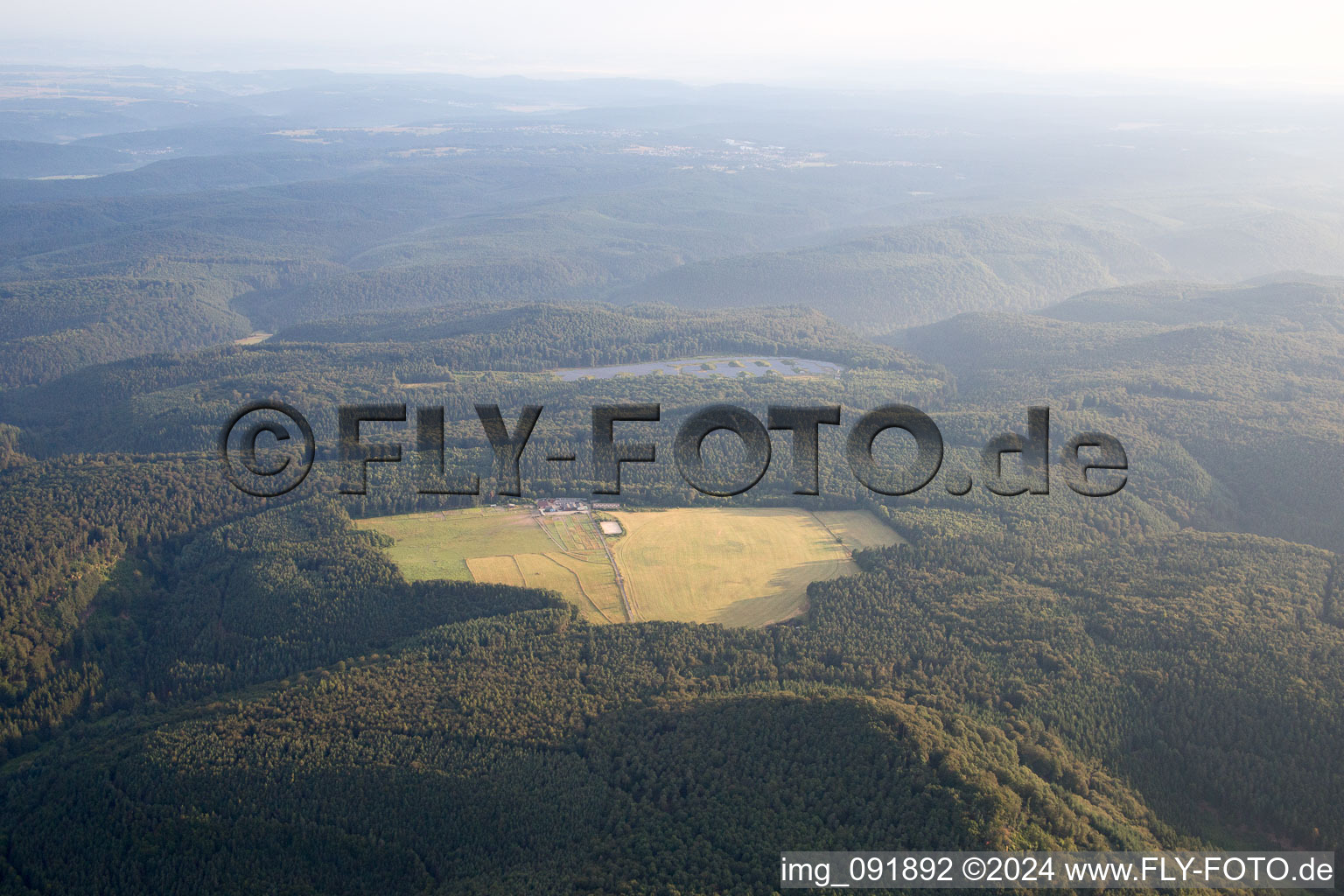 Aerial photograpy of Merzalben in the state Rhineland-Palatinate, Germany