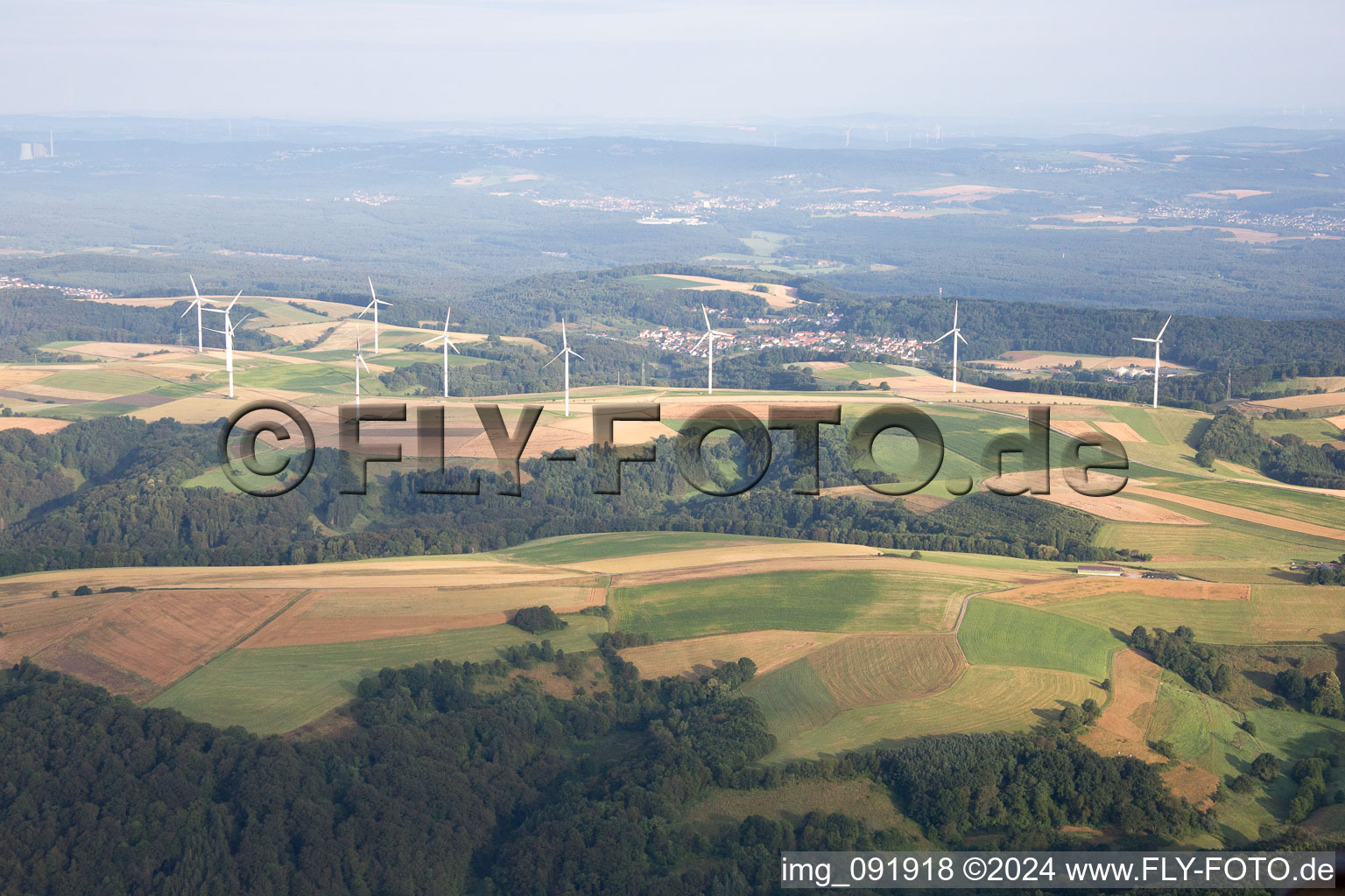 Oblique view of Labach in the state Rhineland-Palatinate, Germany