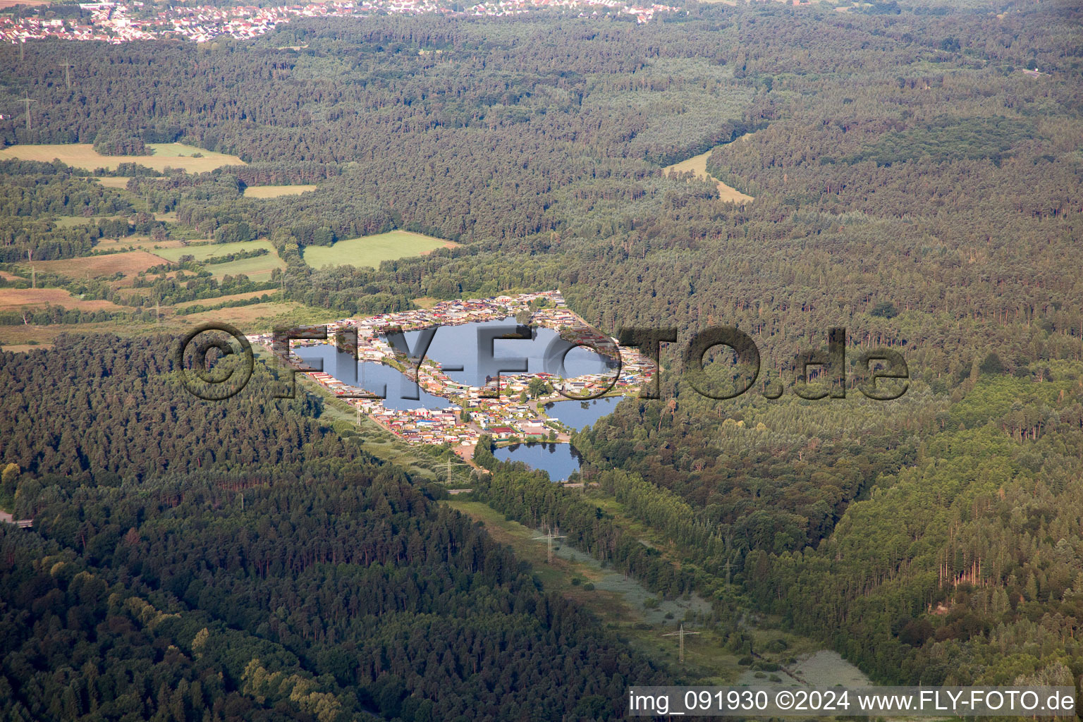 Königsbruch campsite in Homburg in the state Saarland, Germany