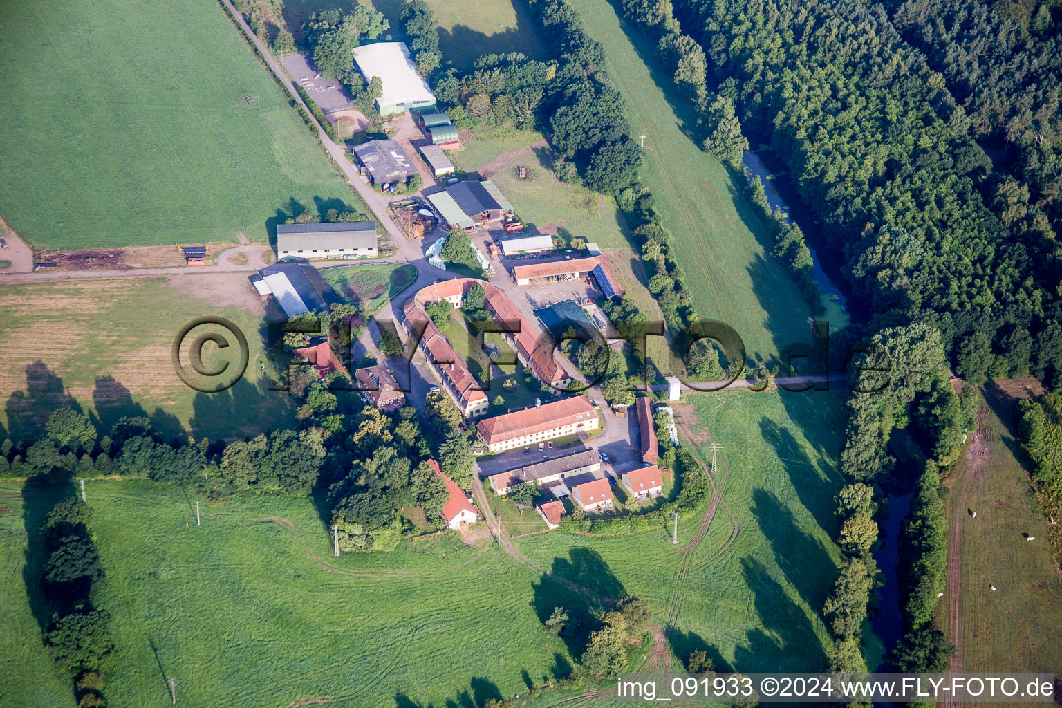 Homestead of a farm Eichelscheiderhof in Waldmohr in the state Rhineland-Palatinate, Germany