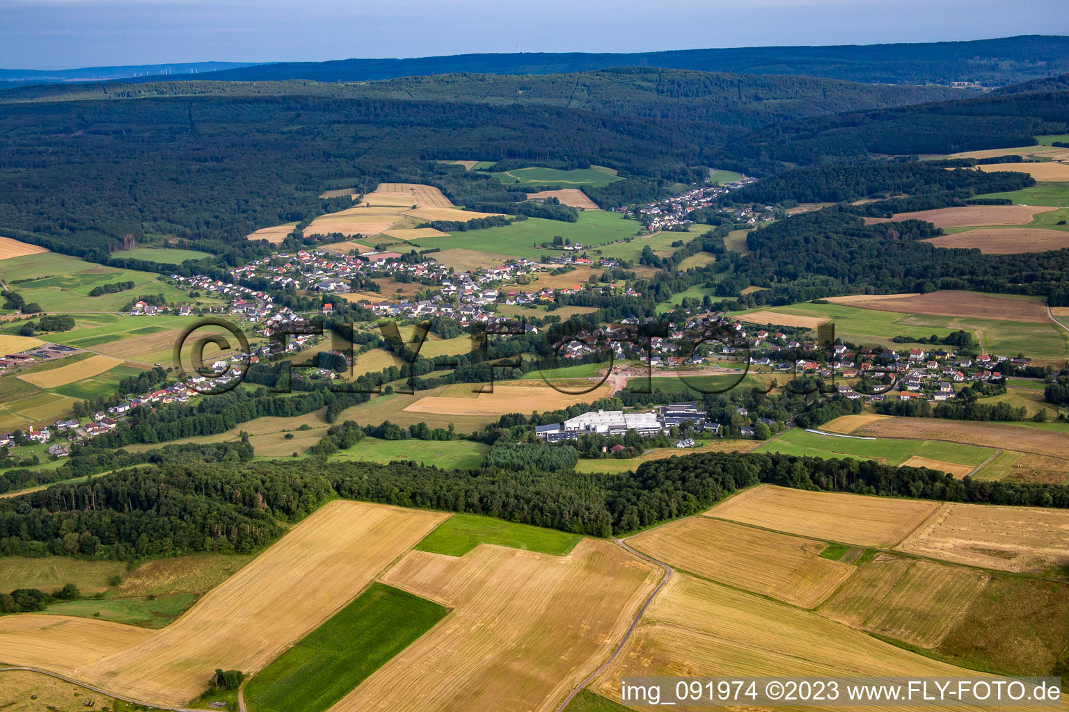 District Traunen in Brücken in the state Rhineland-Palatinate, Germany