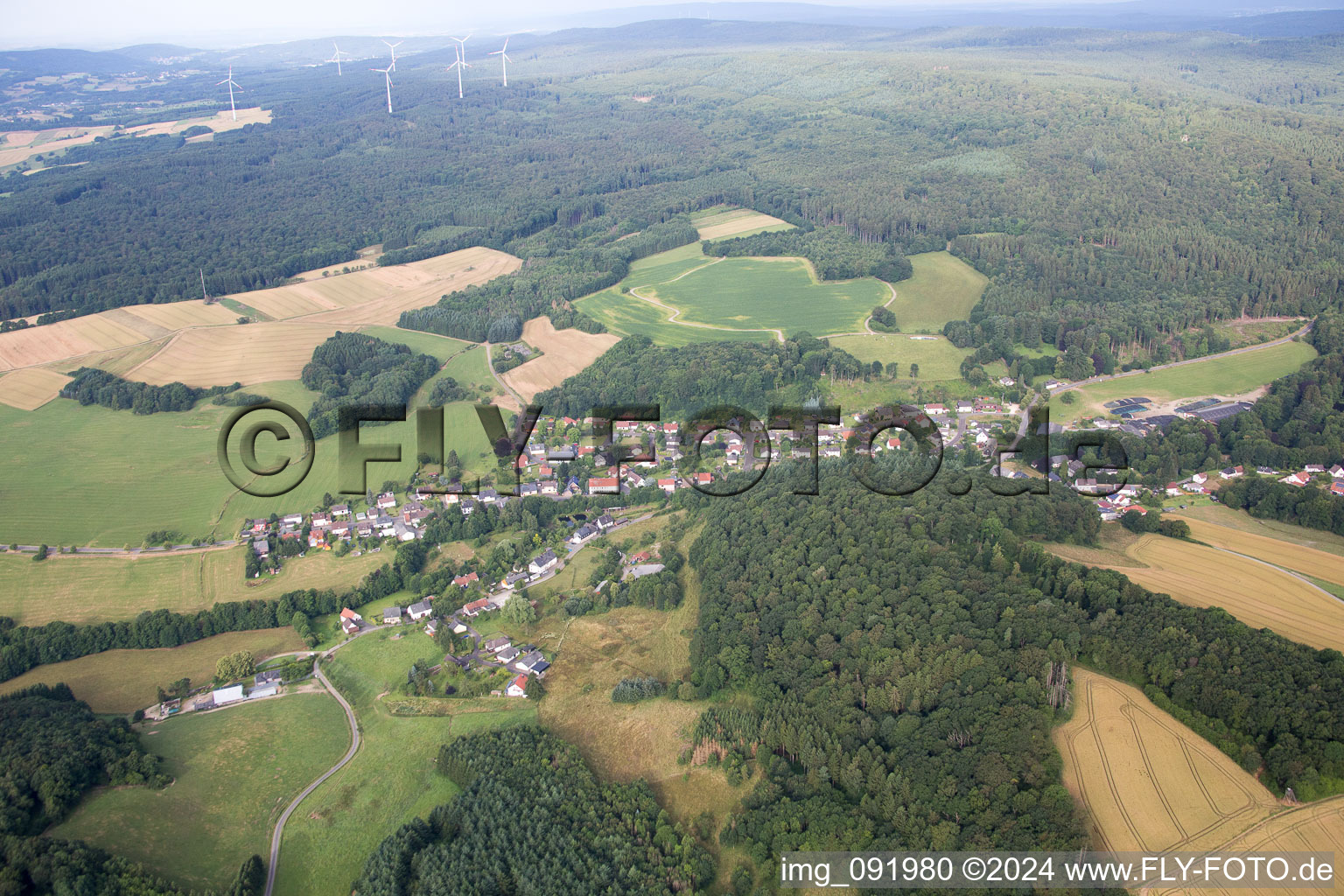 Aerial photograpy of Buhlenberg in the state Rhineland-Palatinate, Germany