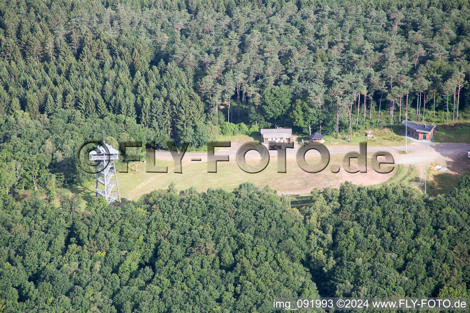 Aerial photograpy of Hattgenstein in the state Rhineland-Palatinate, Germany