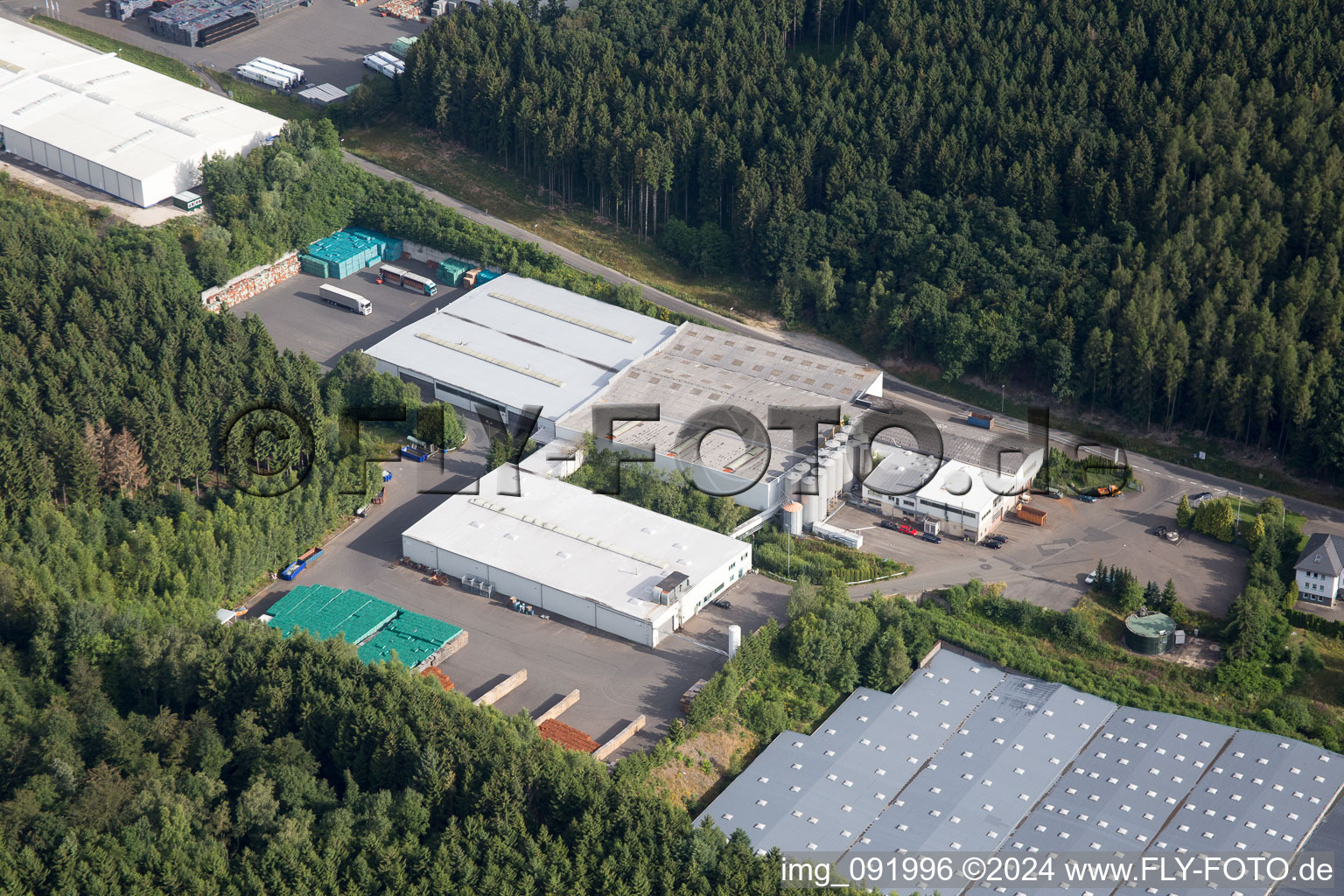 Aerial photograpy of Schwollen in the state Rhineland-Palatinate, Germany