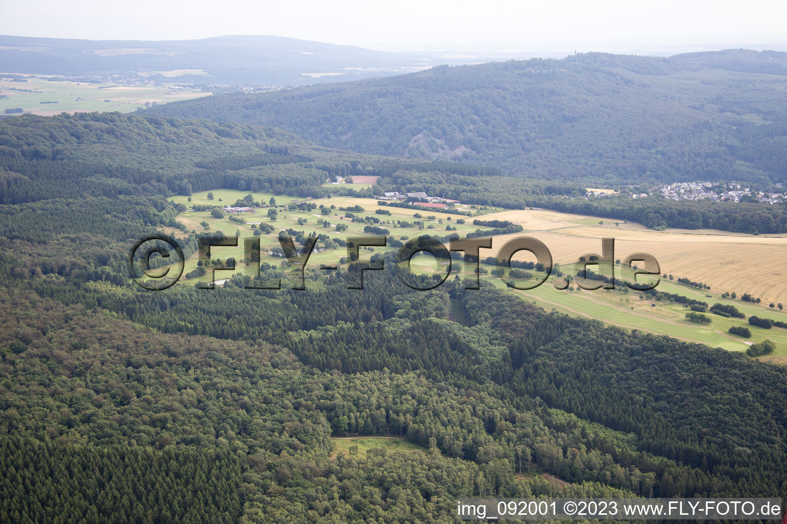 Grounds of the Golf course at GC Edelstein Hunsrueck e.V. in Kirschweiler in the state Rhineland-Palatinate, Germany