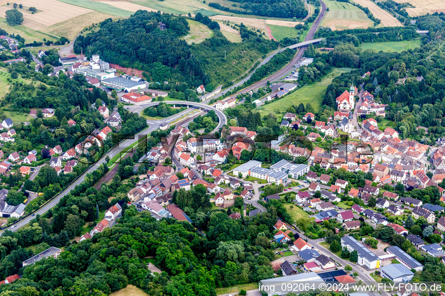 Church building of catholic Church Herz Jesu in Winnweiler in the state Rhineland-Palatinate, Germany