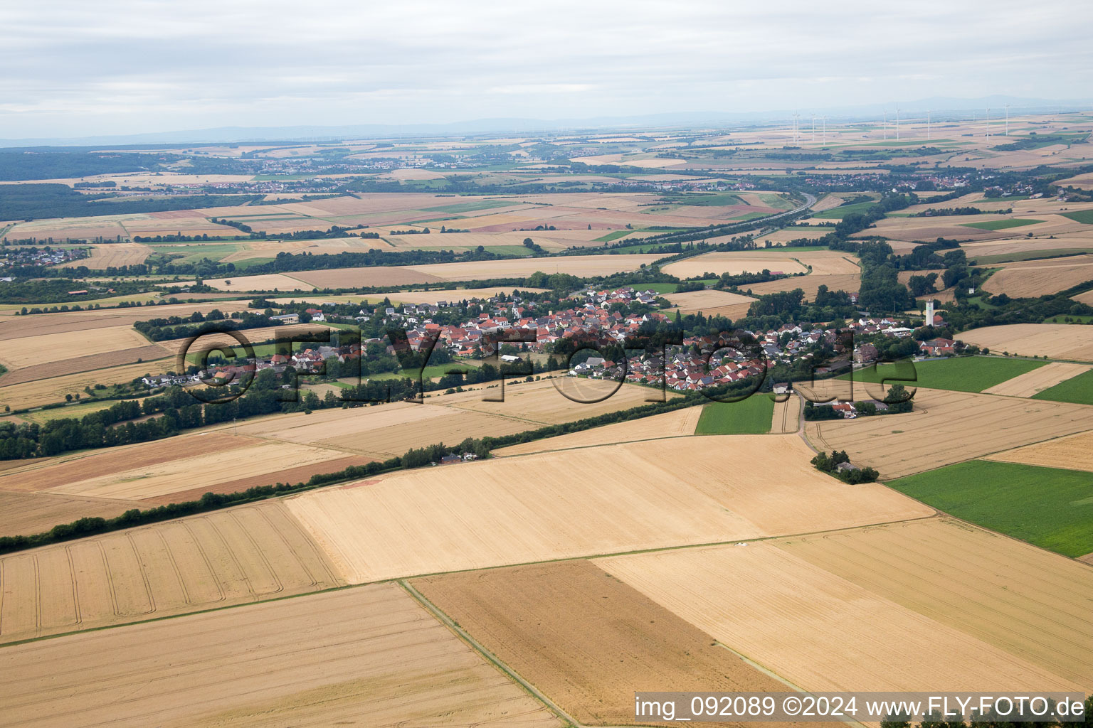 Village view in Dreisen in the state Rhineland-Palatinate