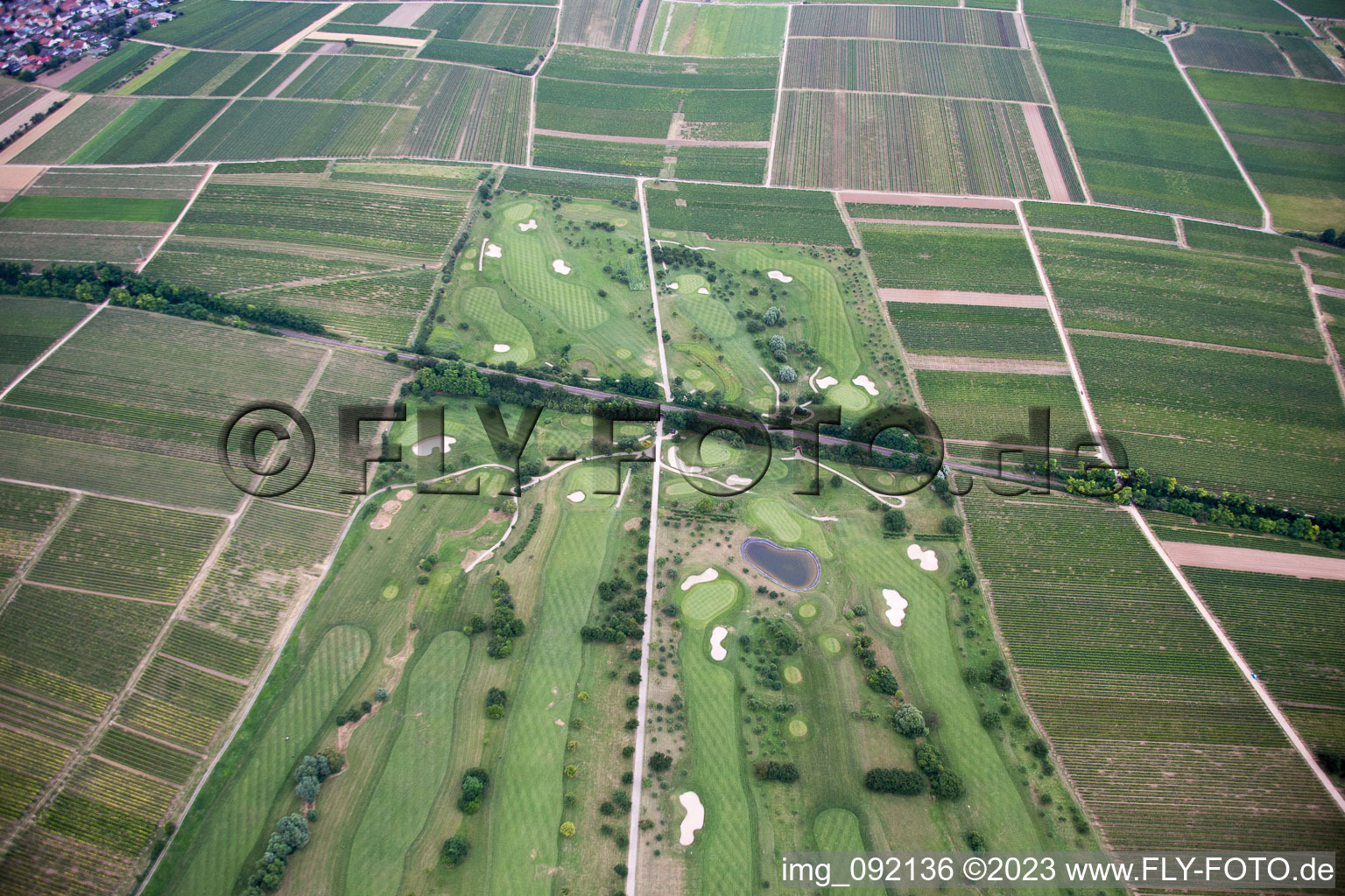 Golf club in Dackenheim in the state Rhineland-Palatinate, Germany