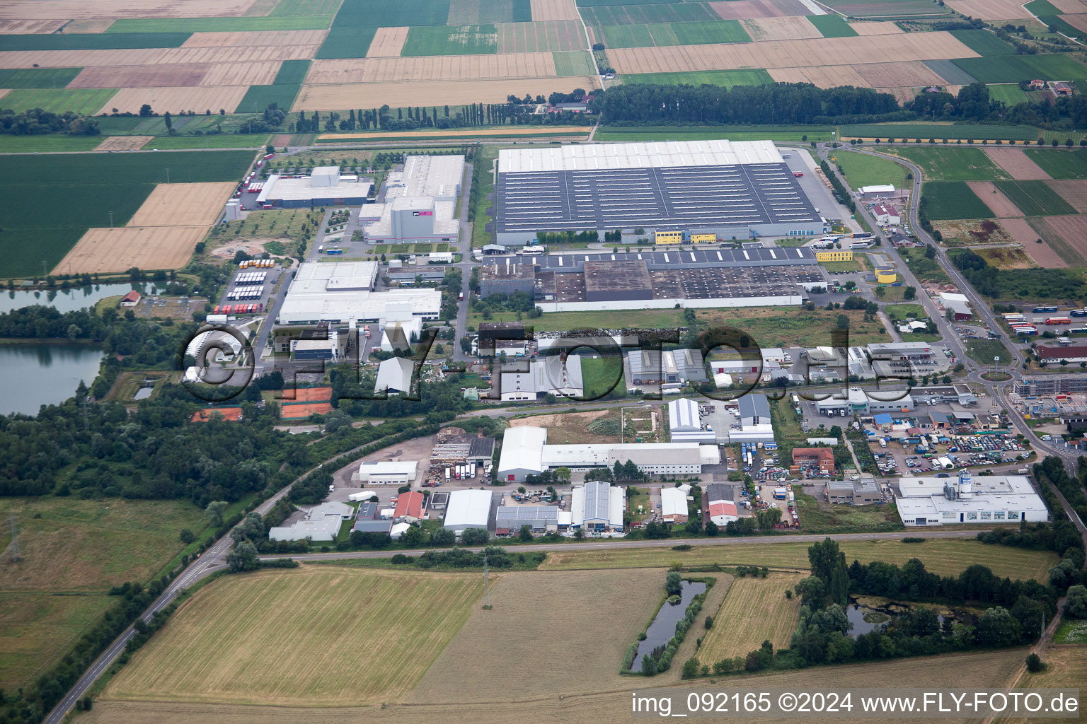 Industrial Area East in the district Offenbach in Offenbach an der Queich in the state Rhineland-Palatinate, Germany