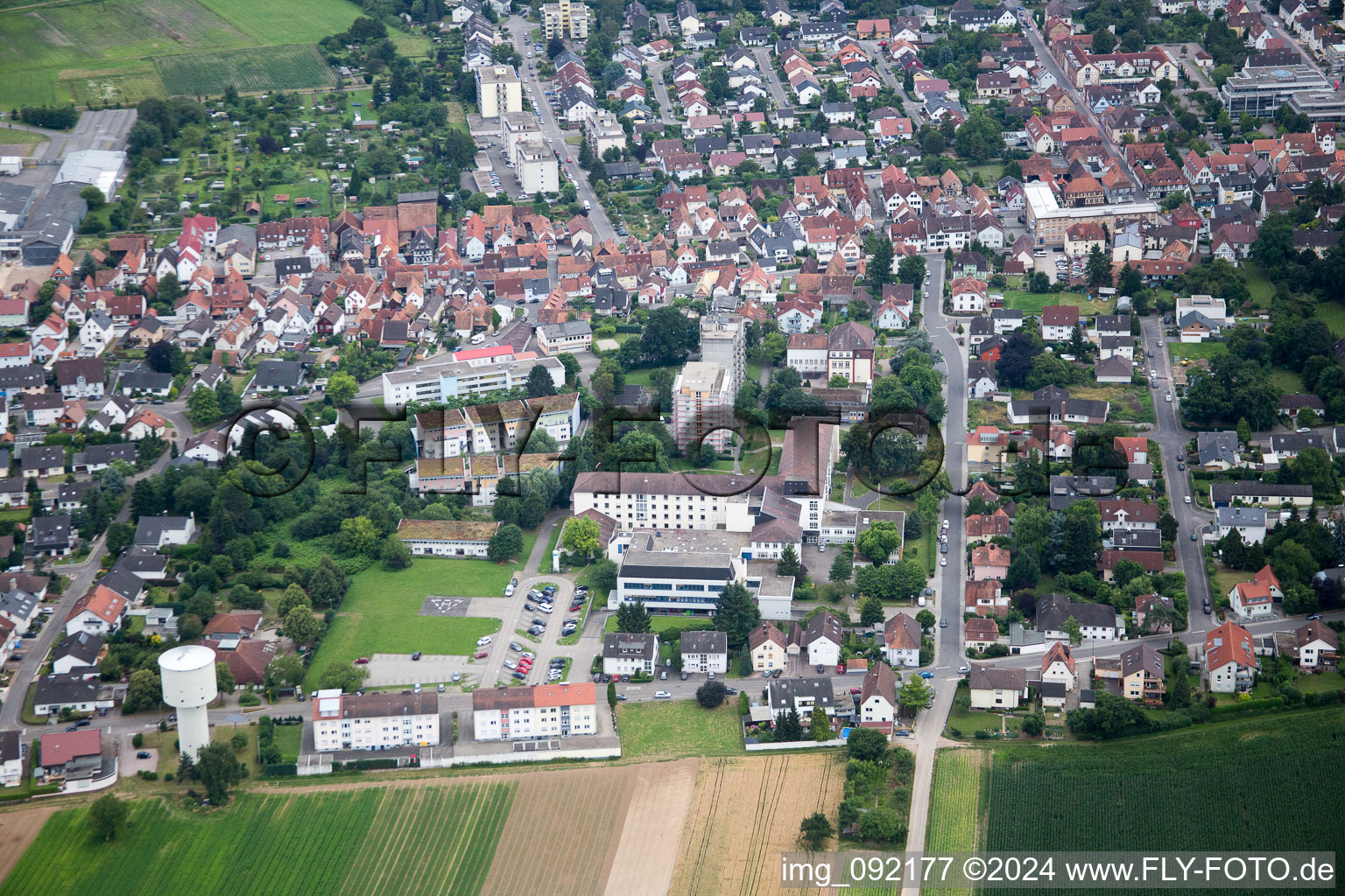 Aerial photograpy of Kandel in the state Rhineland-Palatinate, Germany