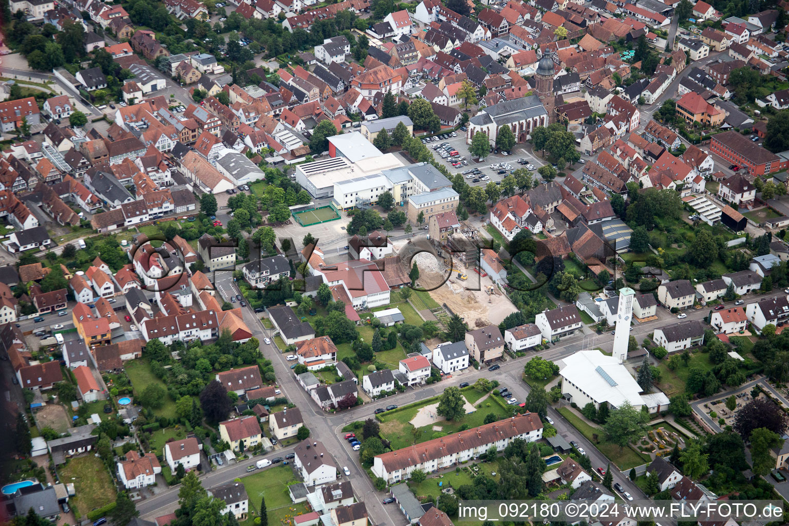 Kandel in the state Rhineland-Palatinate, Germany out of the air