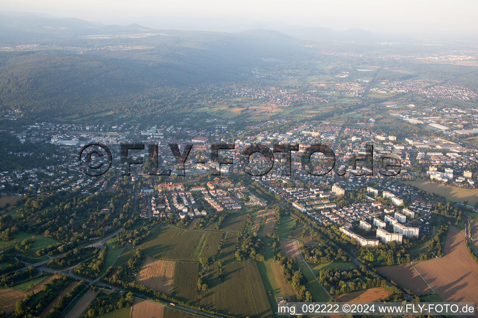 From the north in Ettlingen in the state Baden-Wuerttemberg, Germany