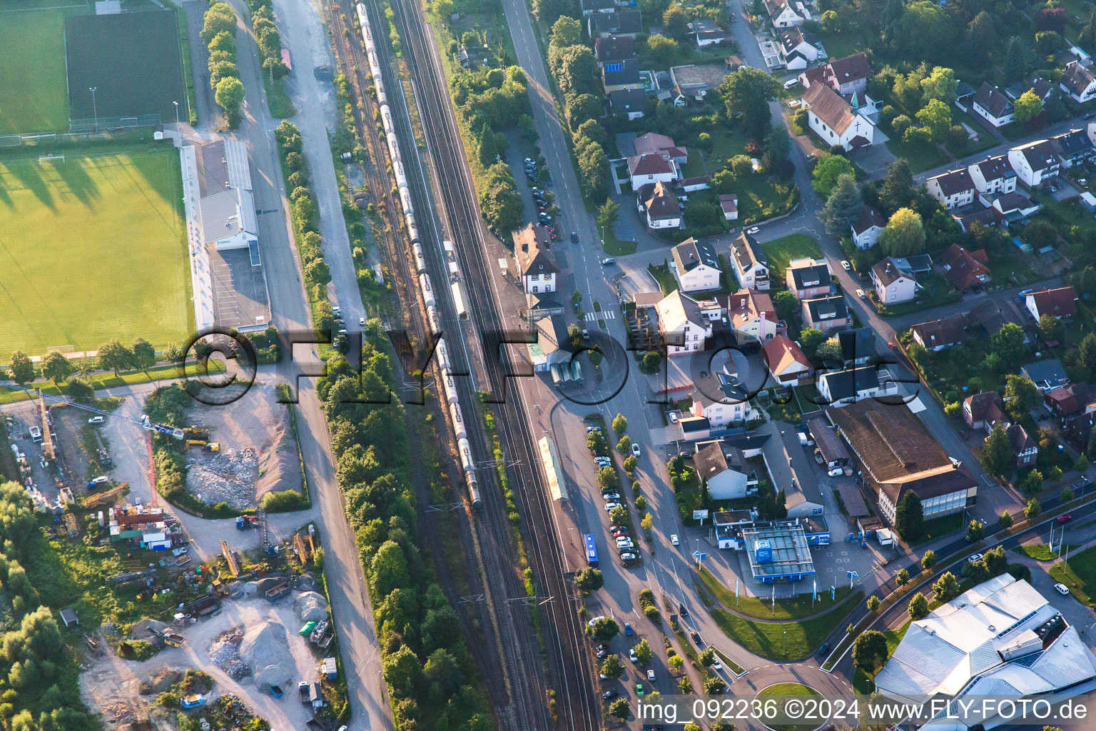 Wilferdingen train station, Singen in the district Singen in Remchingen in the state Baden-Wuerttemberg, Germany