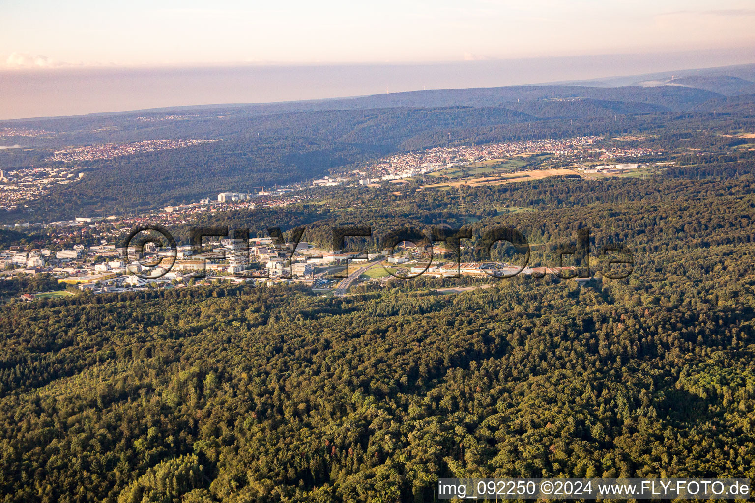 From the northwest in Pforzheim in the state Baden-Wuerttemberg, Germany