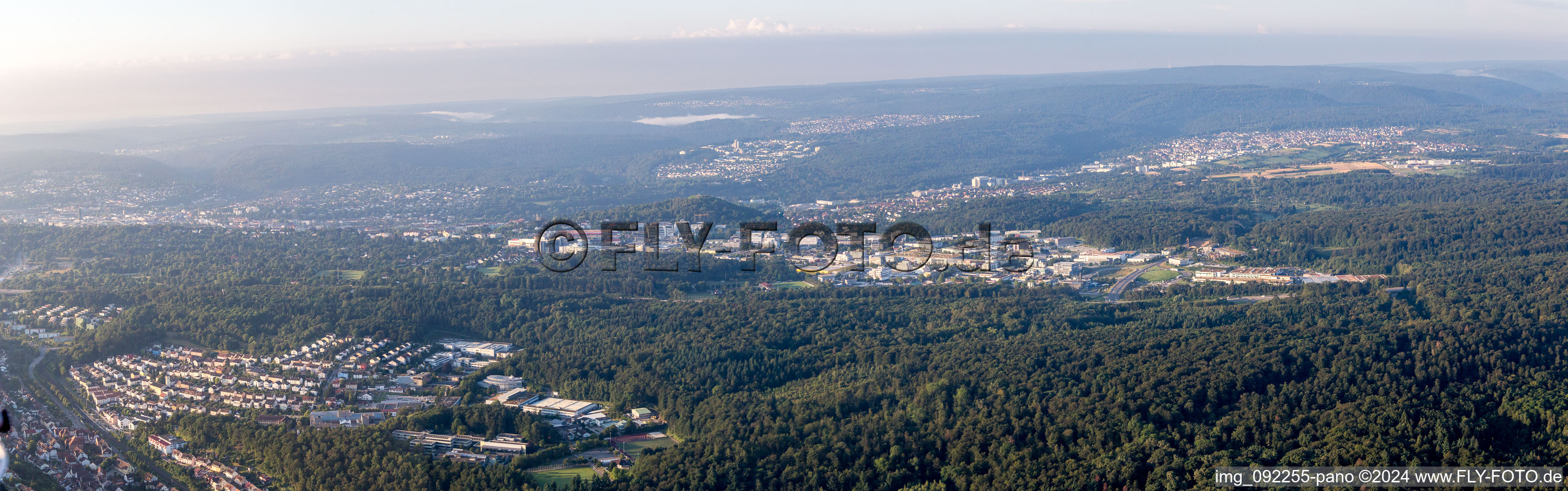 Panorama in Ispringen in the state Baden-Wuerttemberg, Germany