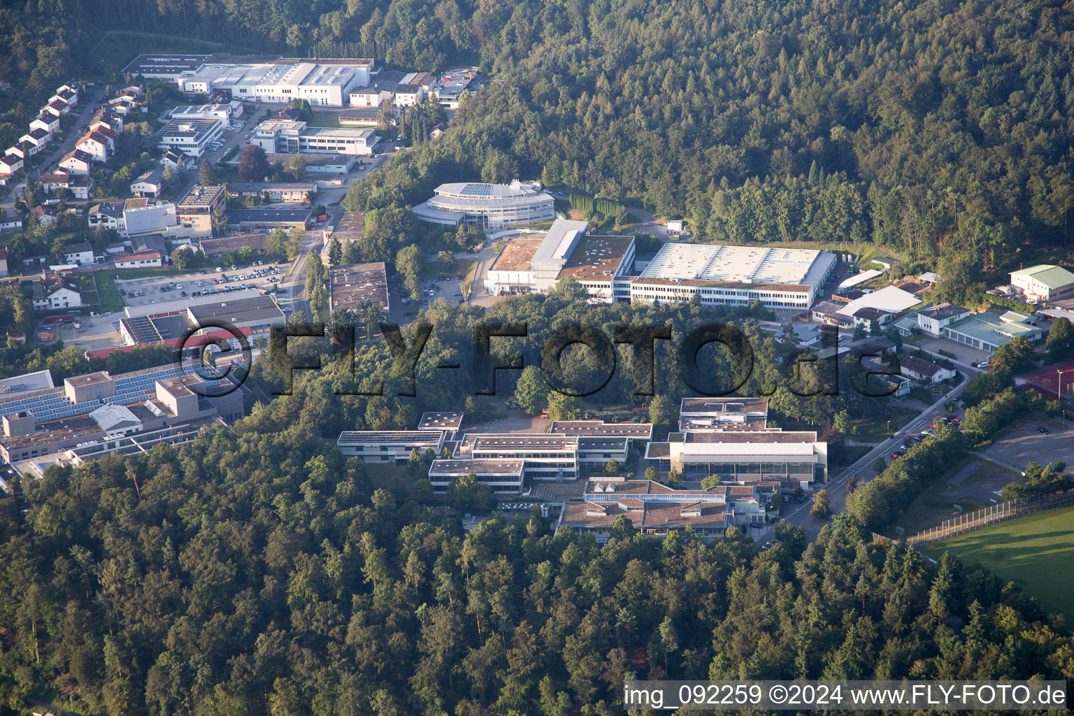 Ispringen in the state Baden-Wuerttemberg, Germany seen from above