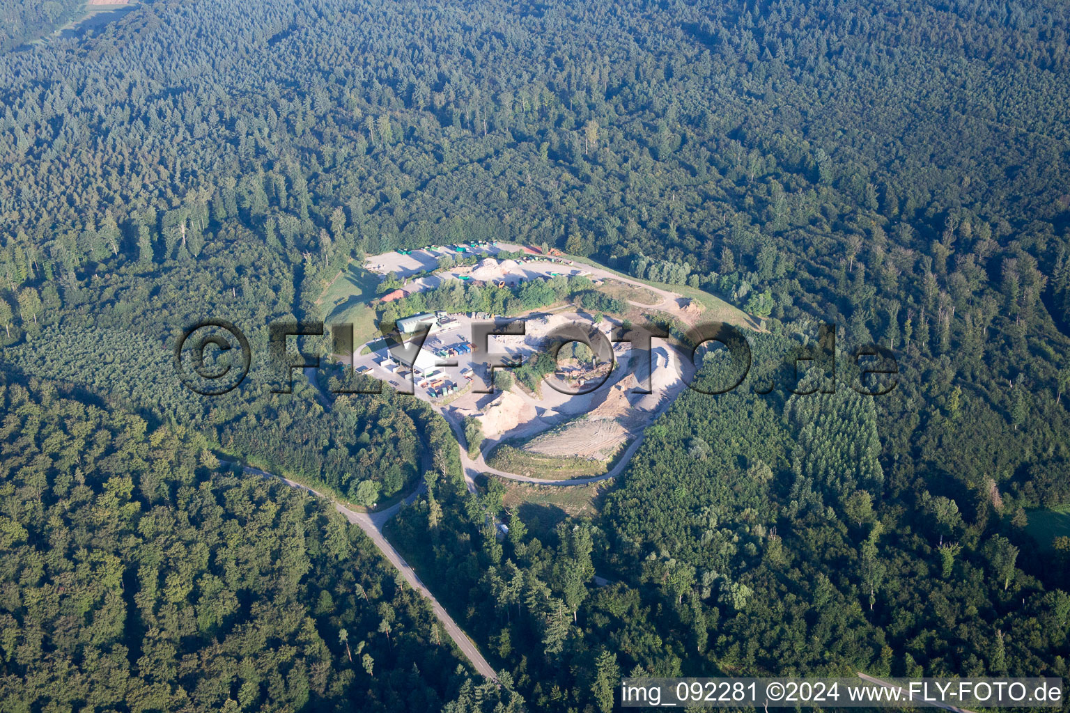 Landfill in Sprantal in the state Baden-Wuerttemberg, Germany