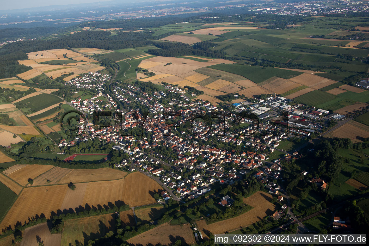 District Helmsheim in Bruchsal in the state Baden-Wuerttemberg, Germany