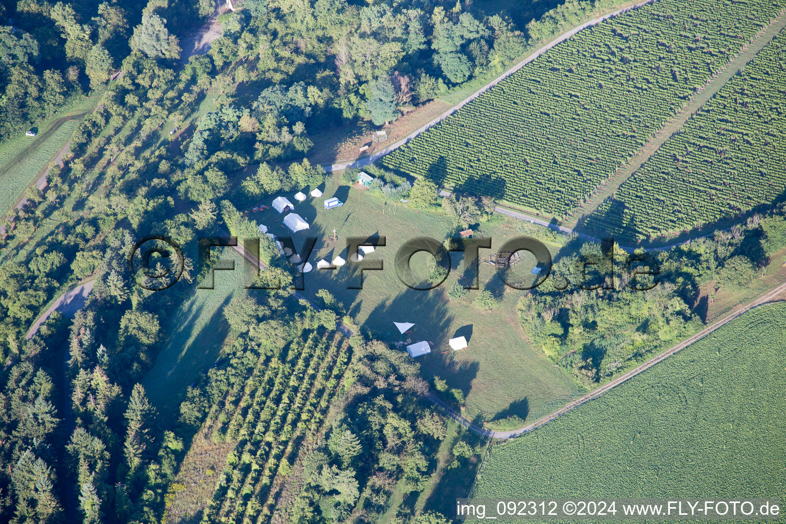 Scout camp in Bruchsal in the state Baden-Wuerttemberg, Germany