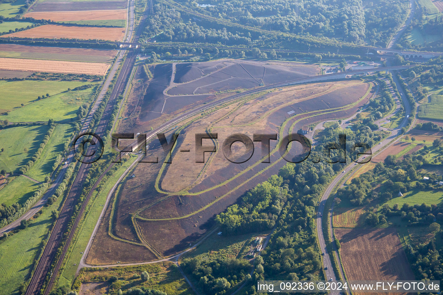 BRLK landfill in Bruchsal in the state Baden-Wuerttemberg, Germany