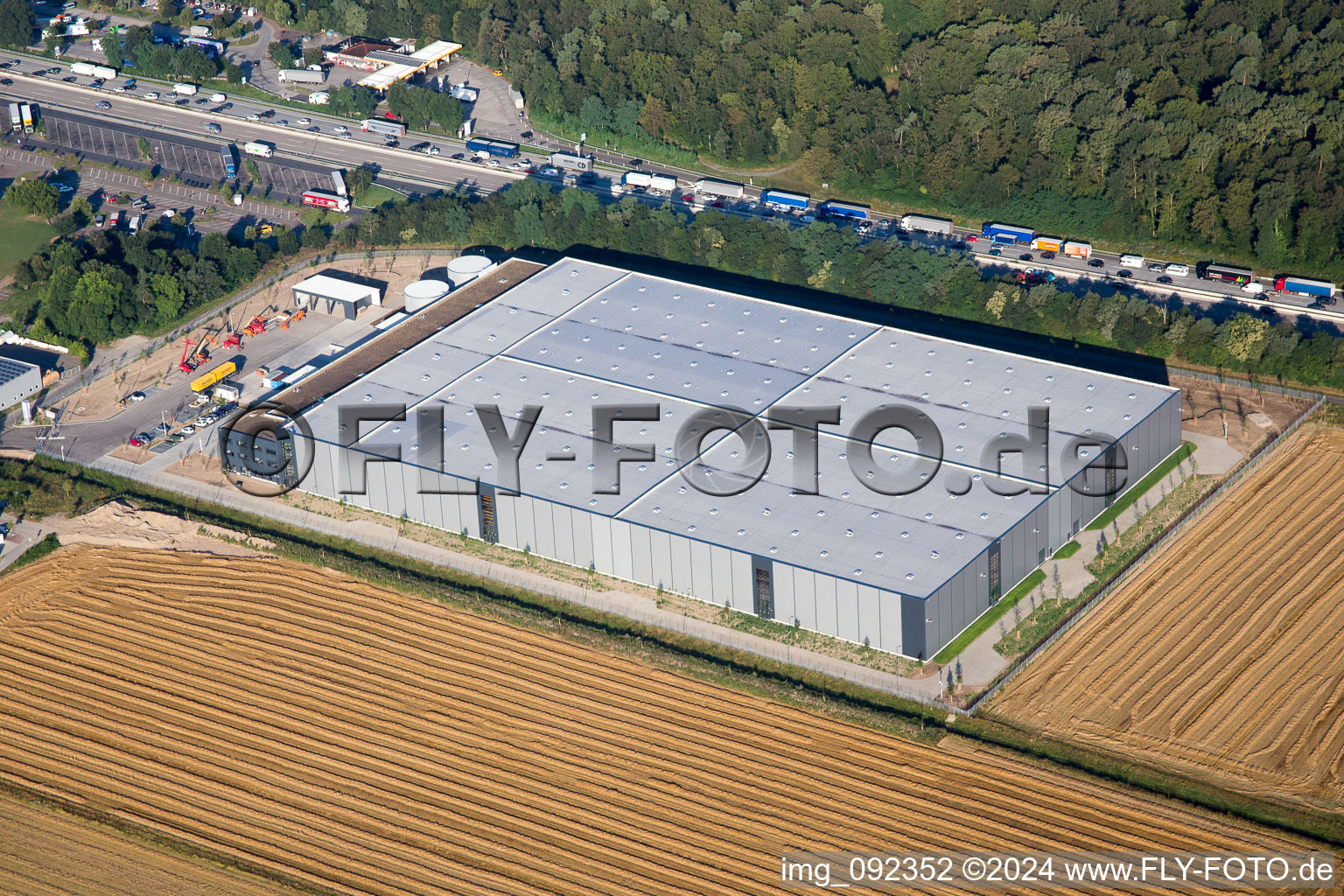 Forst in the state Baden-Wuerttemberg, Germany out of the air