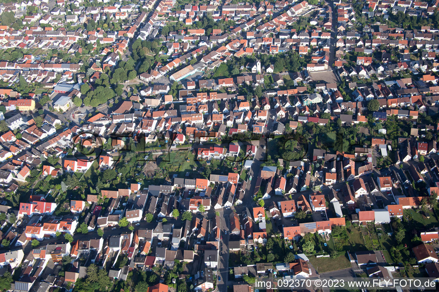 Drone image of Wiesental in the state Baden-Wuerttemberg, Germany