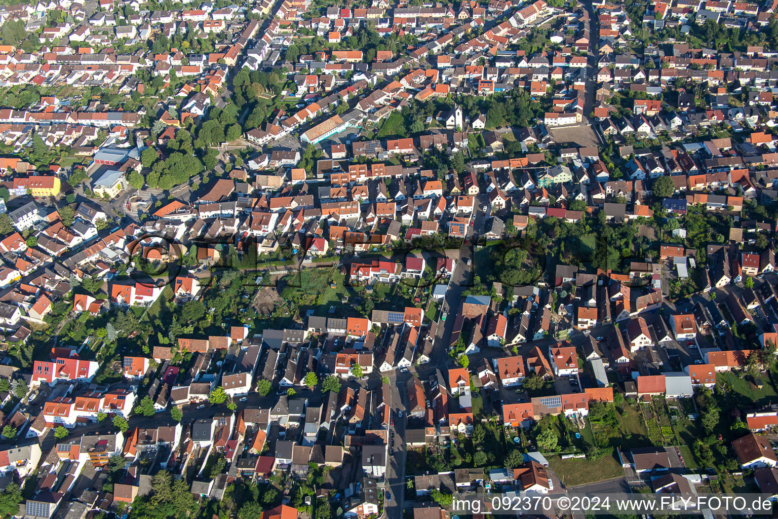 Drone image of Wiesental in the state Baden-Wuerttemberg, Germany