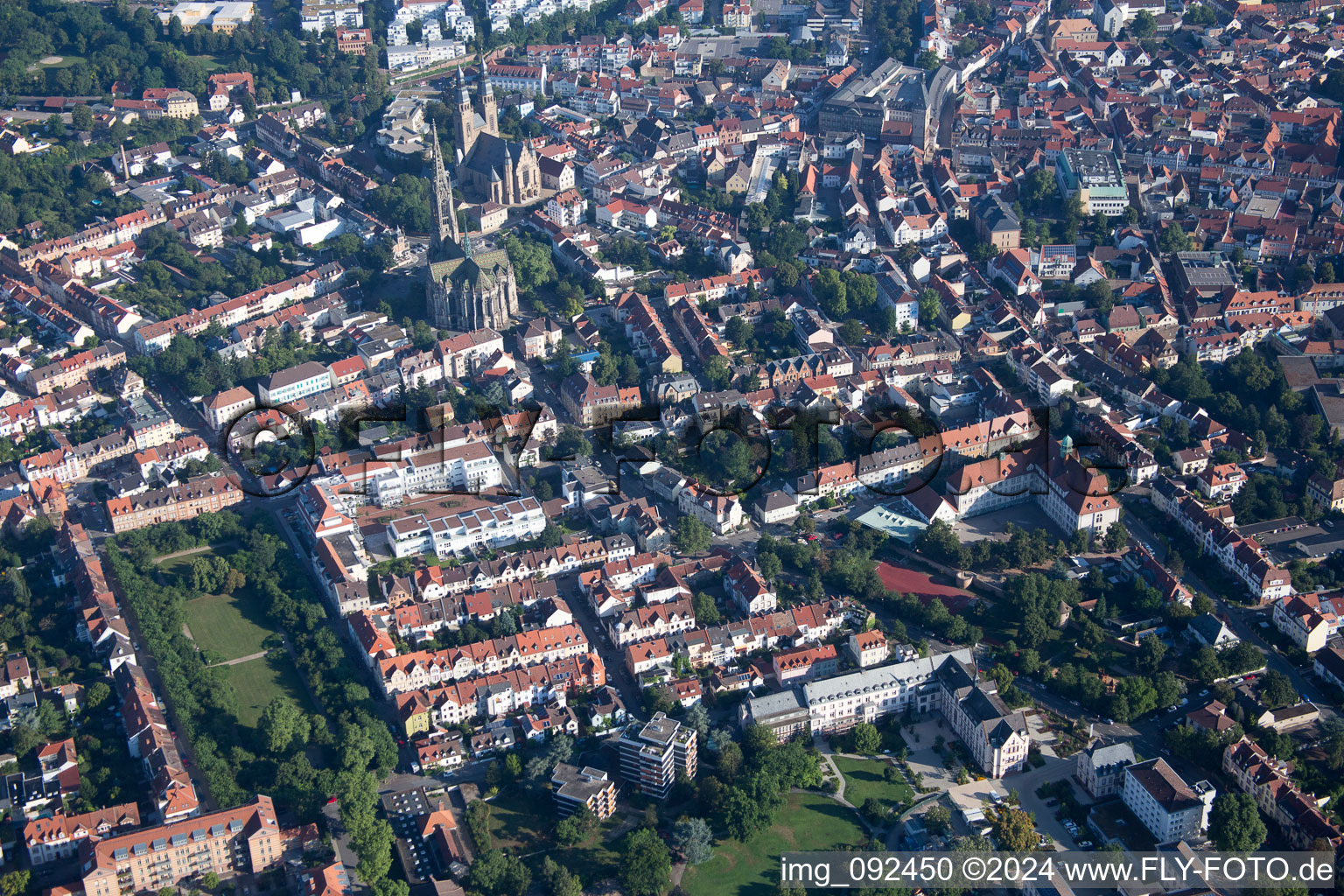 Speyer in the state Rhineland-Palatinate, Germany out of the air