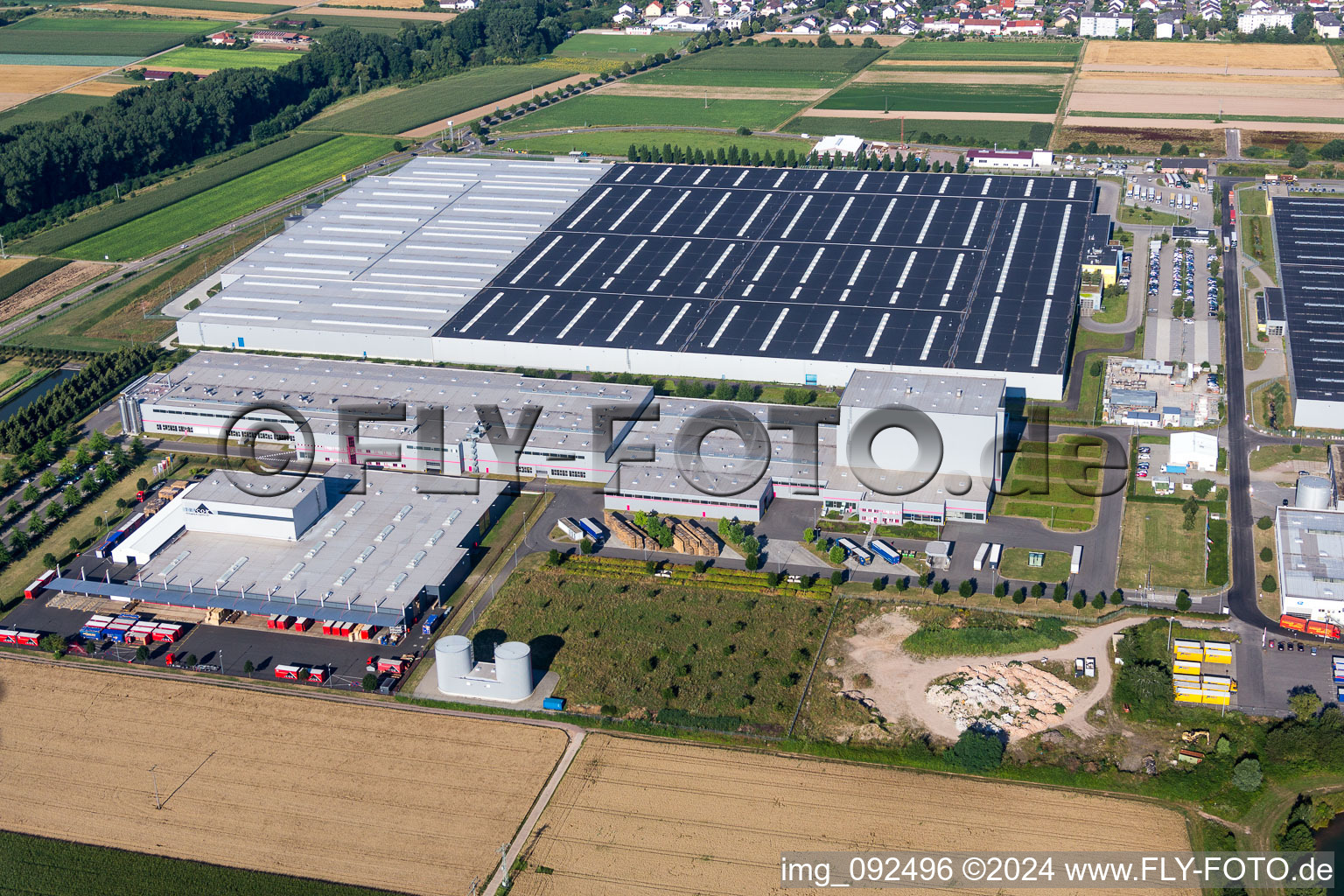 Building and production halls on the premises of Prowell GmbH in Offenbach an der Queich in the state Rhineland-Palatinate, Germany