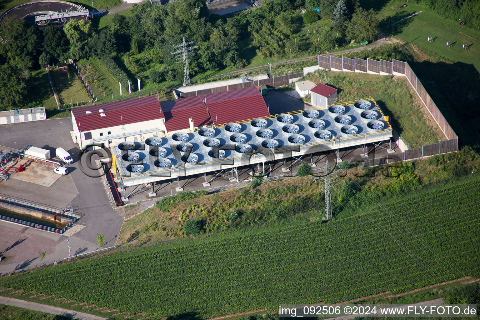 Insheim in the state Rhineland-Palatinate, Germany from the drone perspective